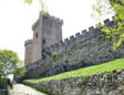 Foix : enceinte, tour carrée et ronde du château