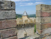 Foix : vue sur le château depuis la Tour Ronde