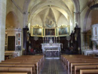 Arles : nef et autel, église notre Dame de la Major