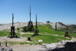 Les Baux de Provence : le château, catapultes