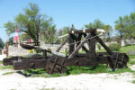 Les Baux de Provence : le château, catapulte