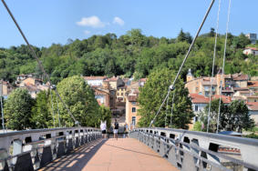 Trevoux : La passerelle