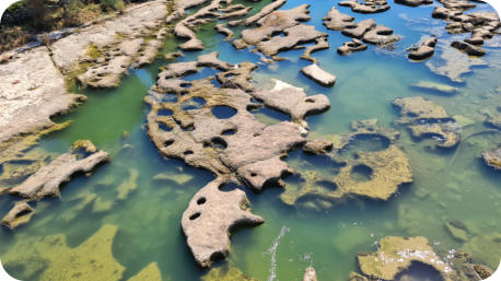 Pont de Poitte : les marmites