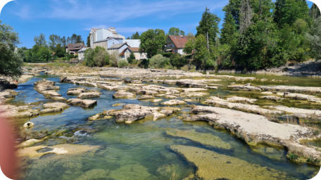 Pont de Poitte : les marmites
