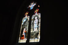 Poligny : collégiale Saint-Hippolyte ,vitrail