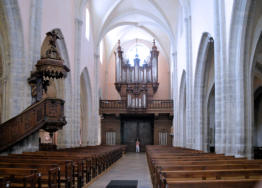 Poligny : collégiale Saint-Hippolyte, la nef