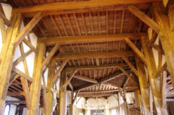 Outines : L'église Saint Nicolas, plafond de la nef